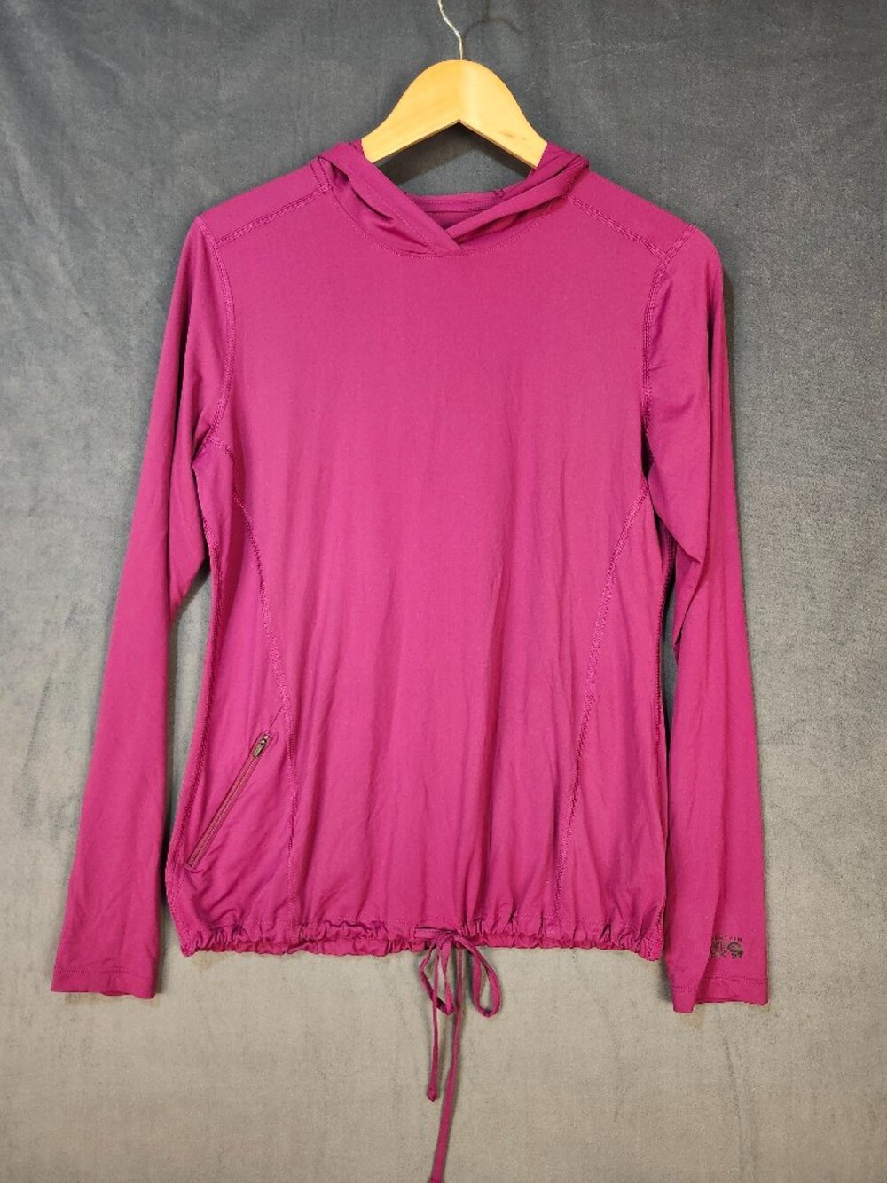 Mountain Hardwear Crater Lake Long Sleeve Hoody Berry Glow UPF Medium
